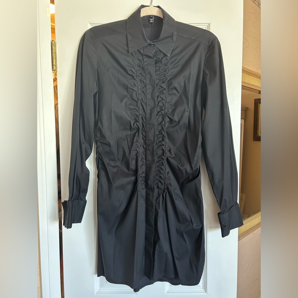 Robert Rodriguez Black Ruched Blouse